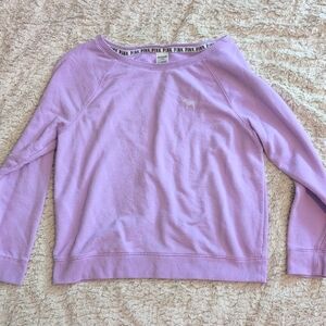 PINK Lavender Crewneck Sweatshirt